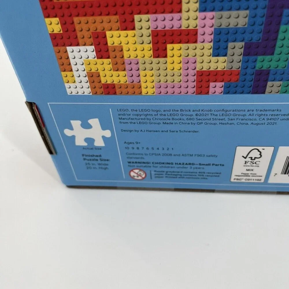 NEW LEGO x TARGET 1000 Piece Puzzle Playful Bricks Colorful Homeschool